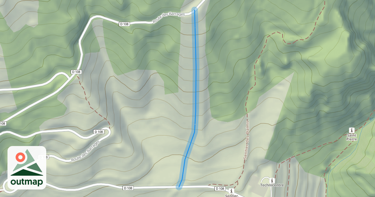 Map of La Choulière