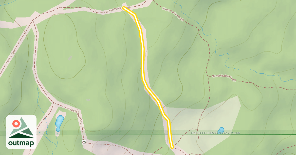 Map of West Lake Trail