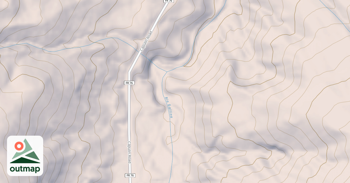 Map of GALLINA CANYON