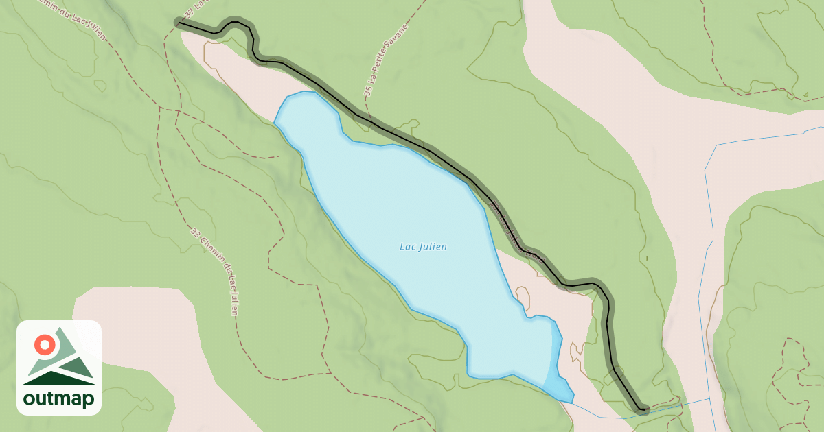 Map of 33a Lac Julien Nord