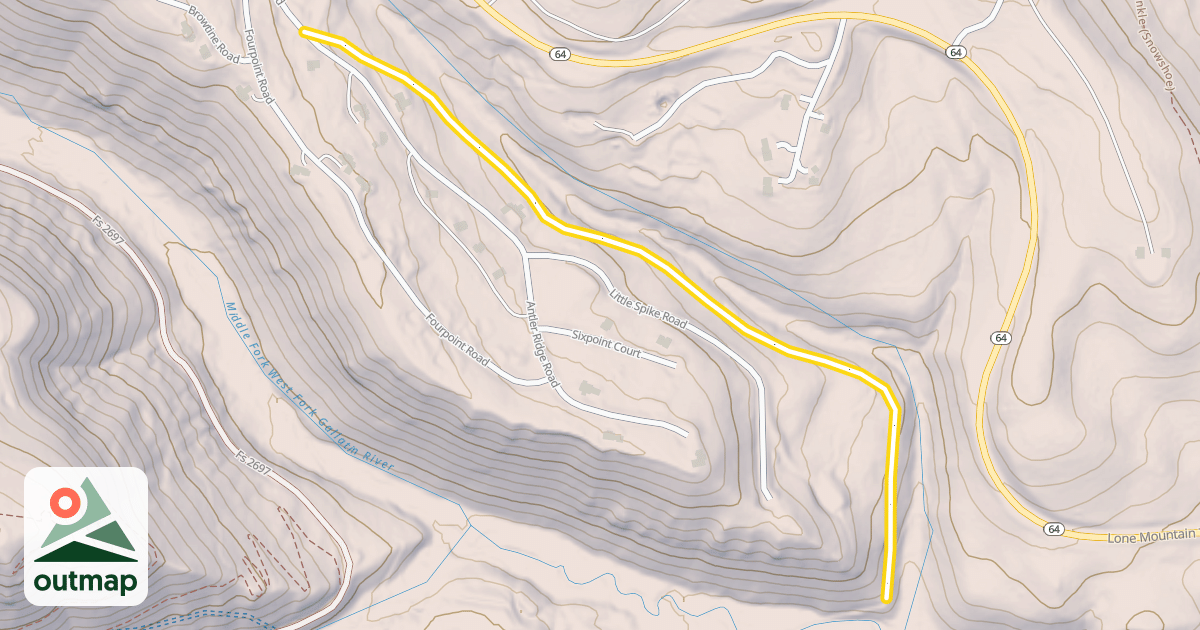 Map of Antler Ridge