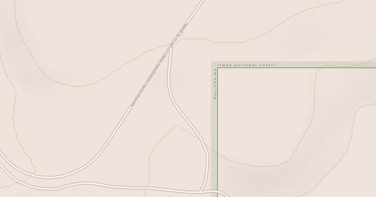 Map preview of USFS National Forest System Roads {79863788-2F15-46B7-A117-93D8EF1B9955}