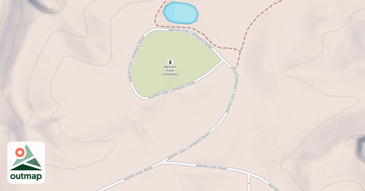 Map of BARREN FORK CEM