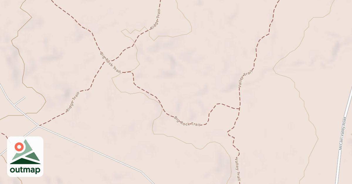 Map of Big Rock Trail