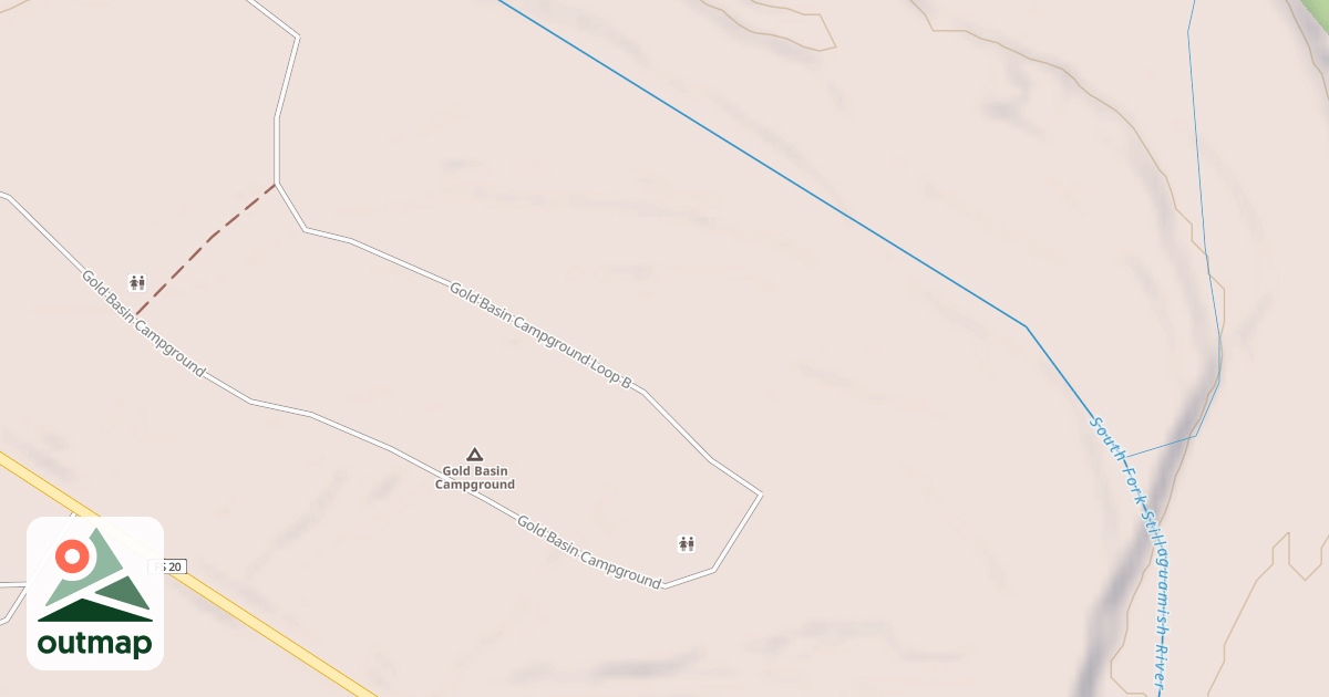 Map of GOLD BASIN CG-B
