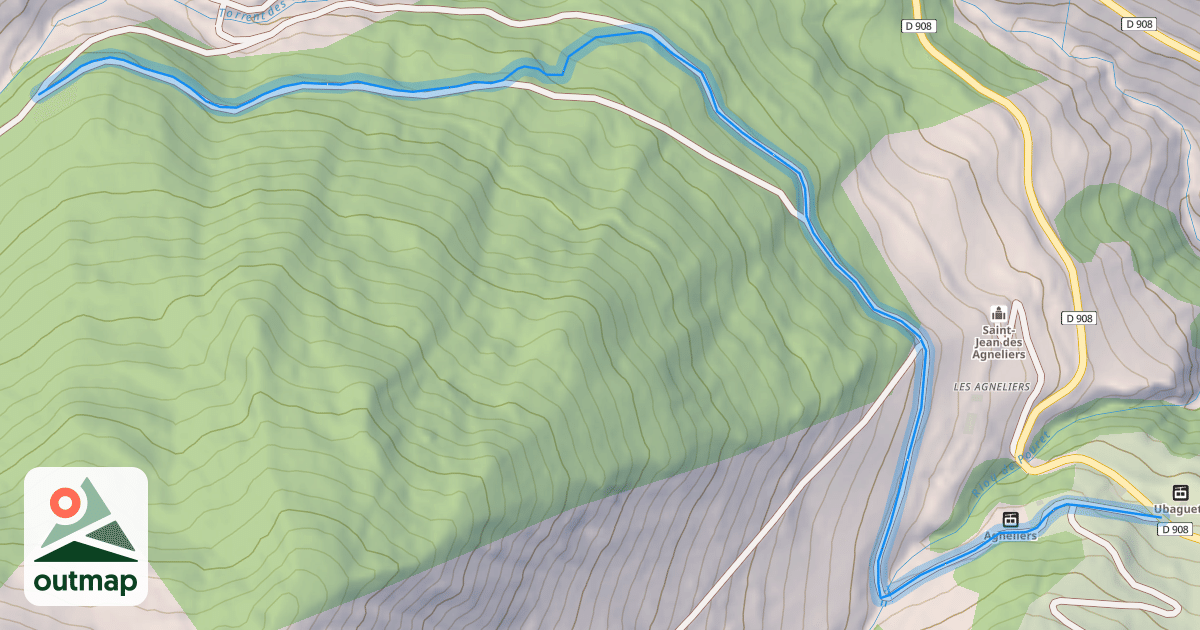 Map of Chemin des Agneliers