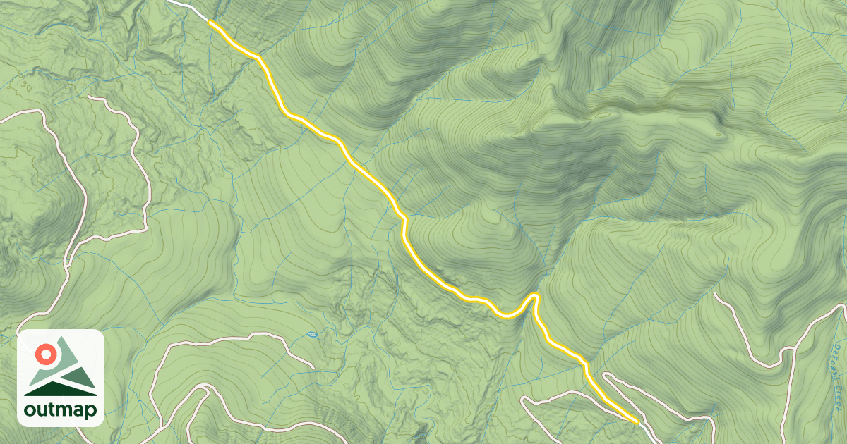 Map of Finney-Cumberland Road