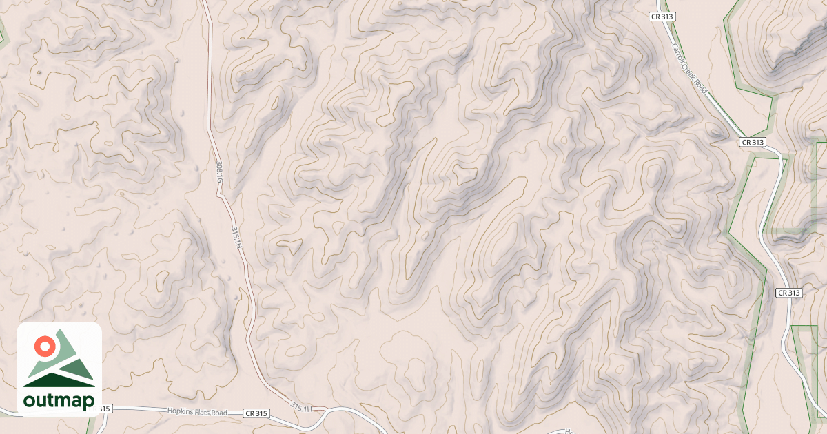 Map of HOPKINS FLAT BR 1A