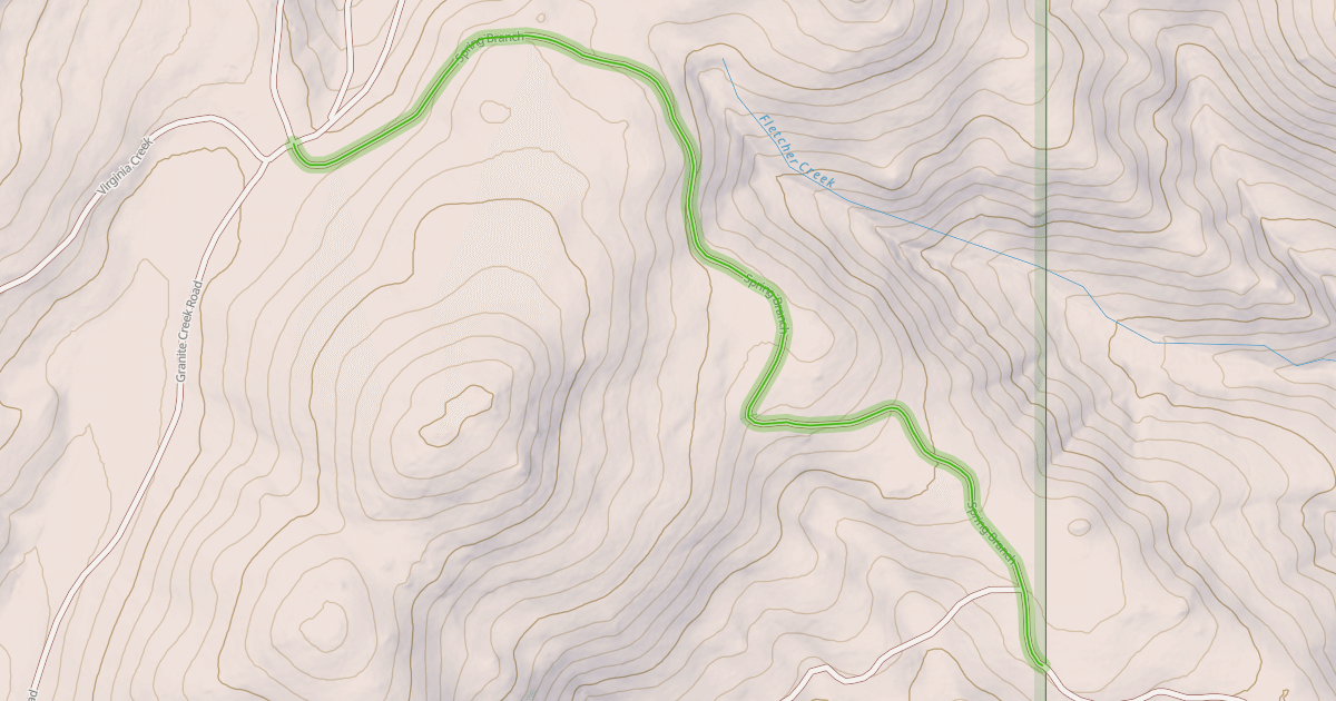 Map preview of Spring Branch