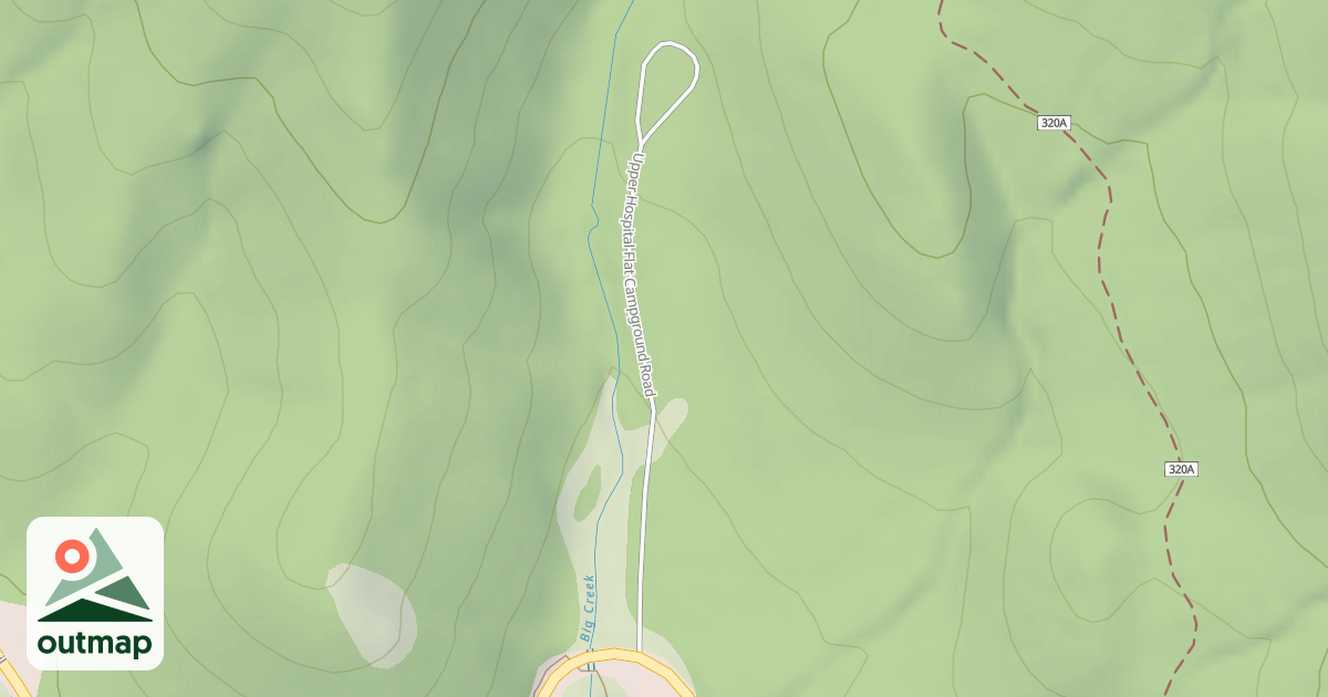 Map of UPPER HOSPITAL FLAT