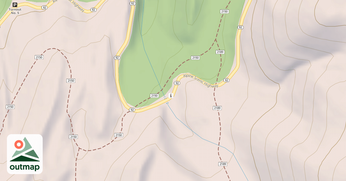 Map of Alpine Loop Winter