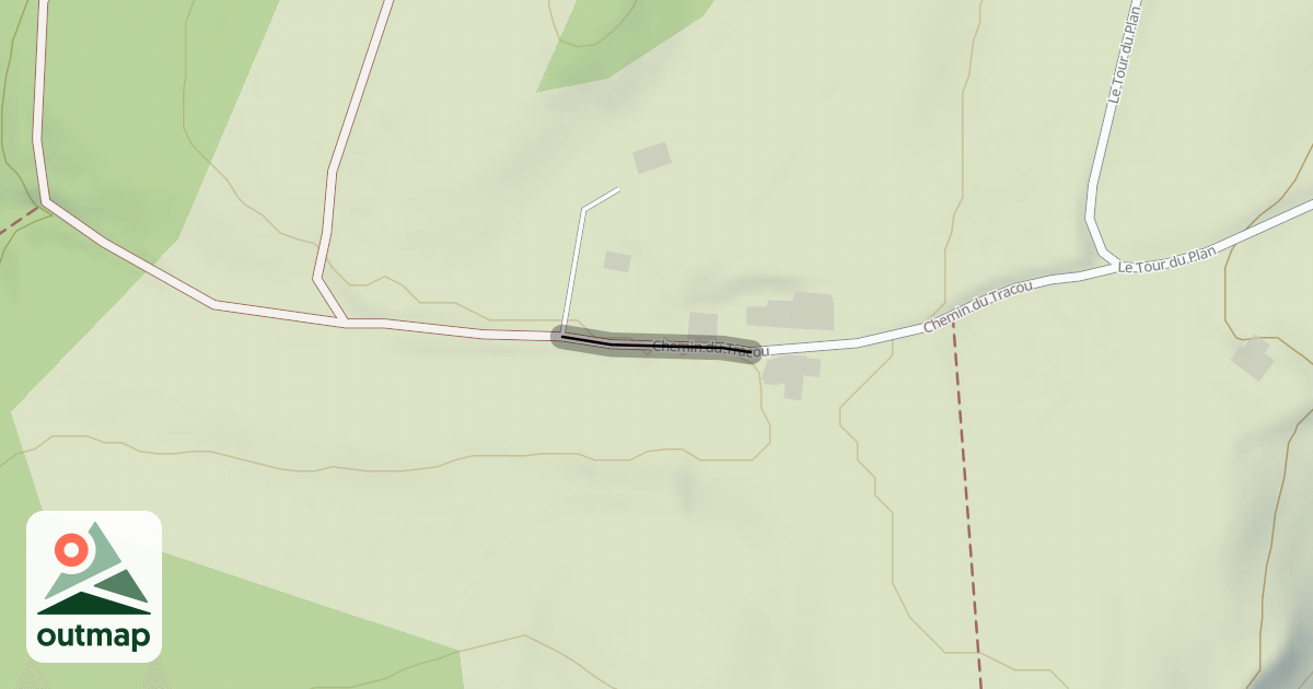 Map of Chemin du Tracou