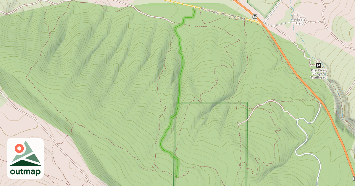 Map of Sand Canyon