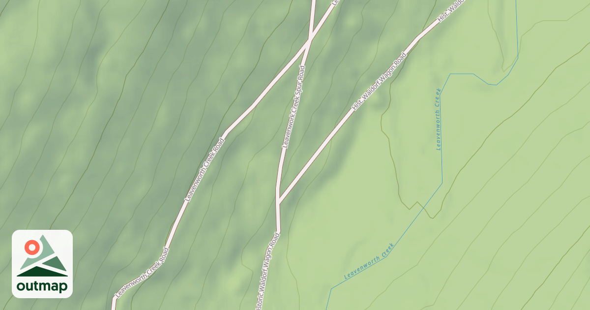 Map of LEAVENWORK CREEK SPUR