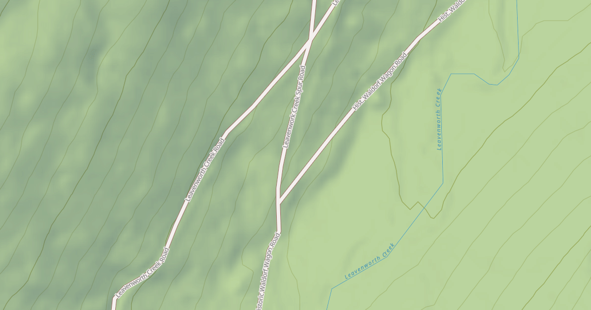 Map preview of LEAVENWORK CREEK SPUR