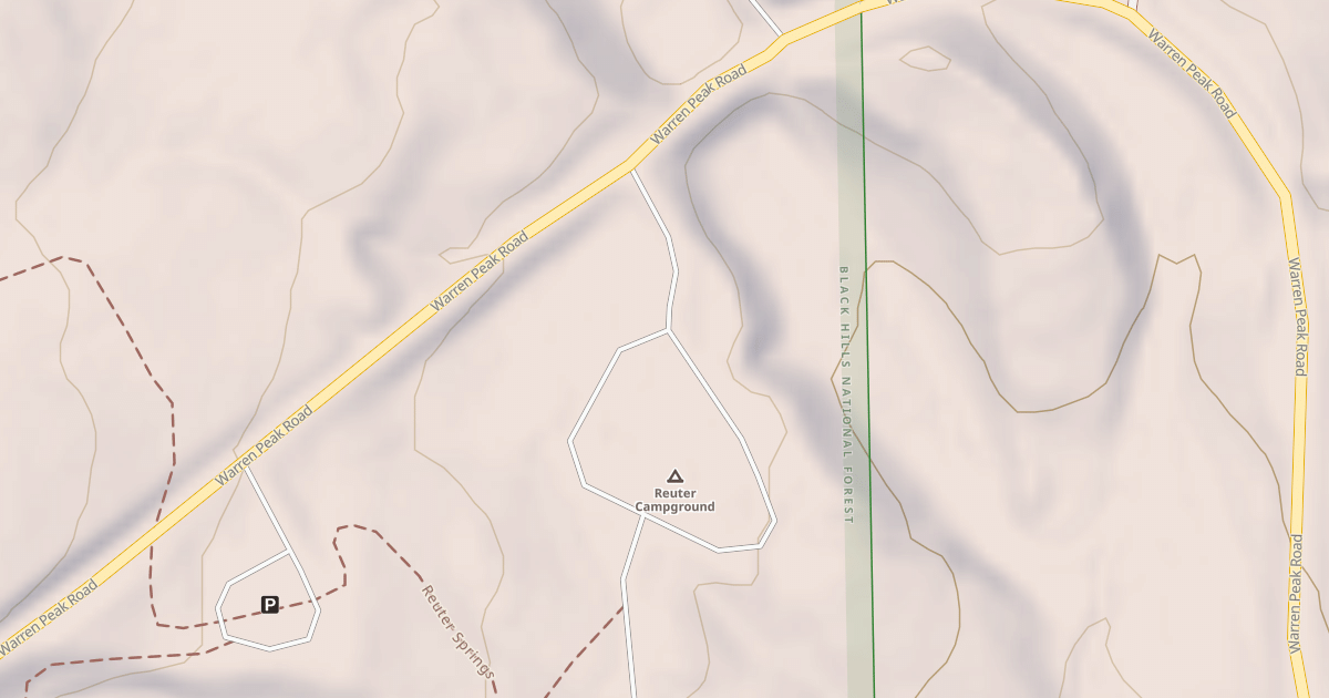 Map preview of REUTER CAMPGROUND