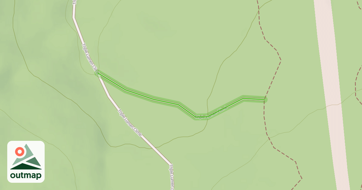 Map of Triple Lumen Climb