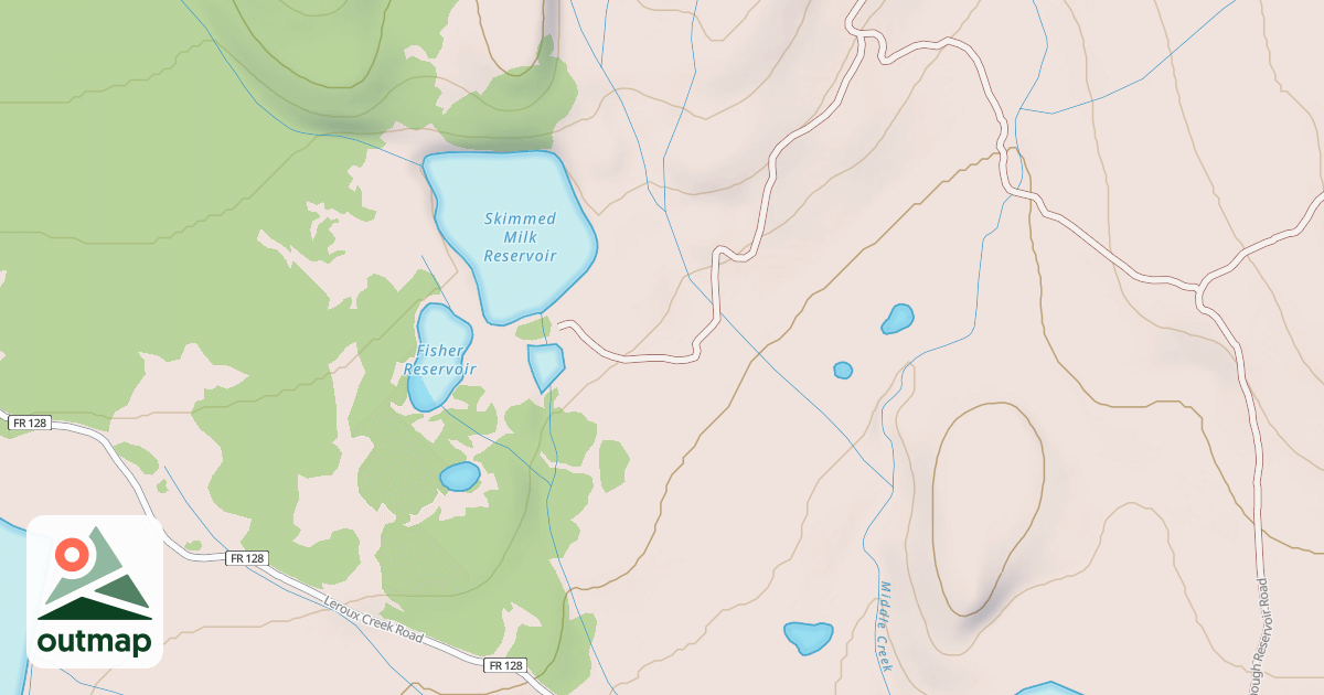 Map of USFS Motor Vehicle Use Map Trails 3282