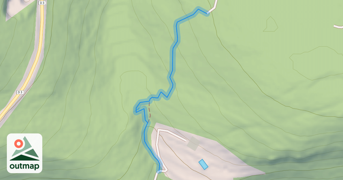 Map of Sentier du Bois de Gourdon