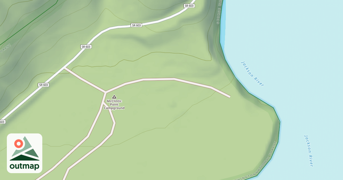 Map of MCCLINTIC POINT GROUP CAMP