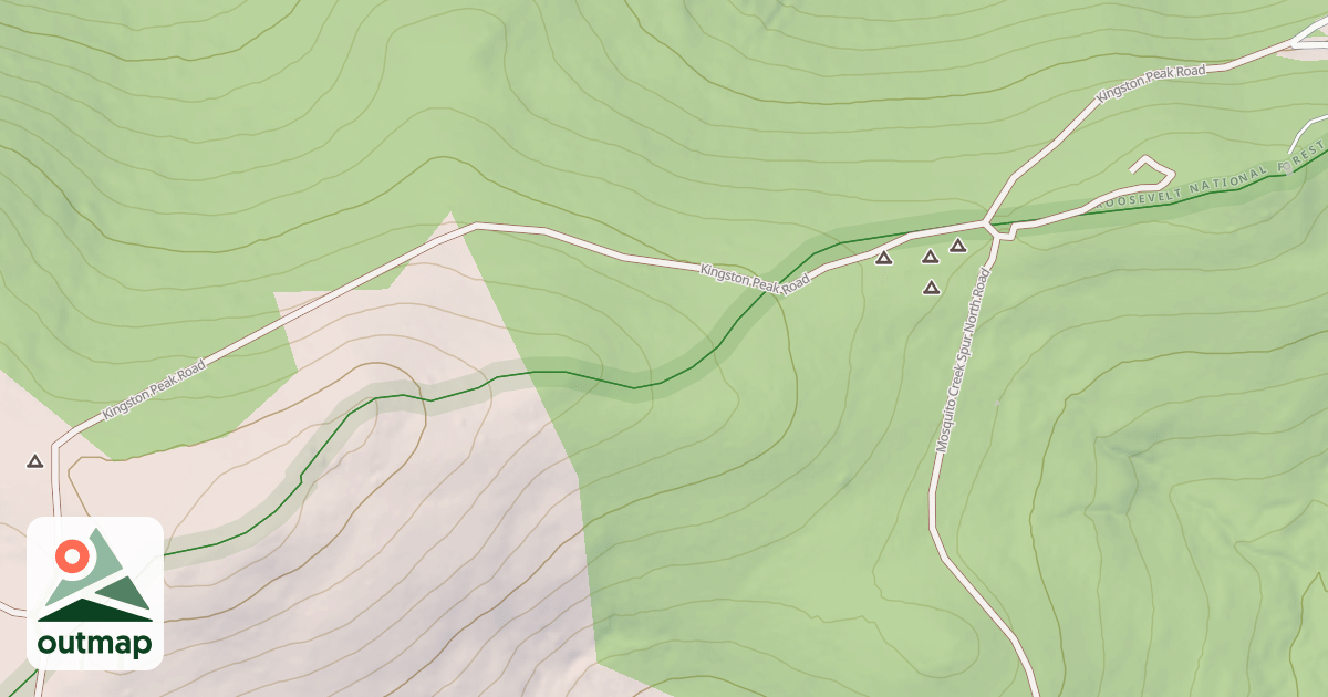 Map of KINGSTON PEAK