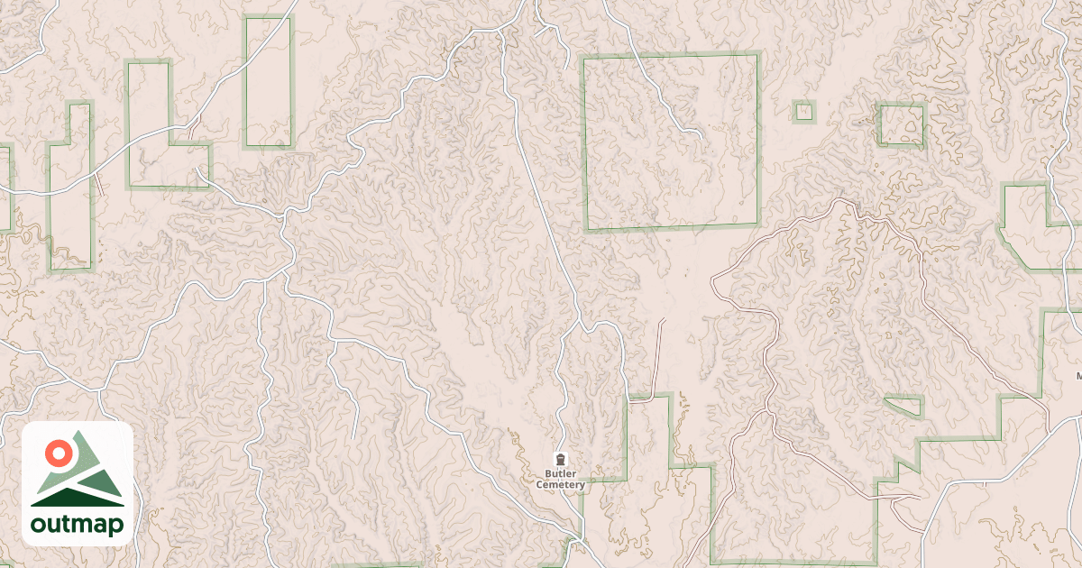 Map of BUTLER GRAVEYARD RD SW