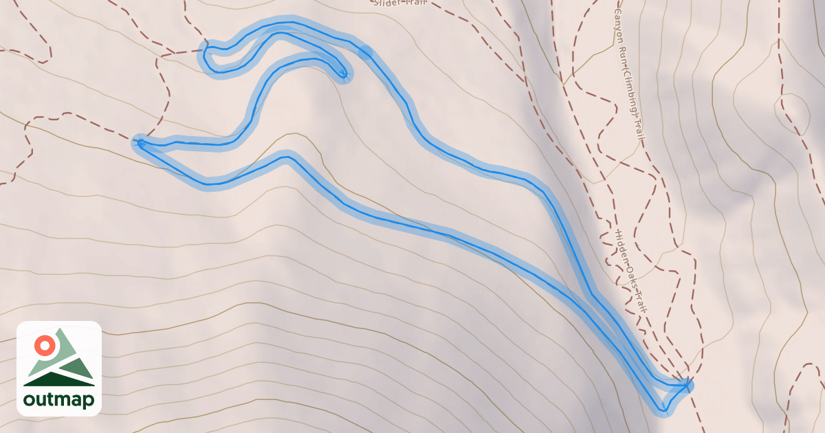 Map of Spanish Oaks Loop Trail