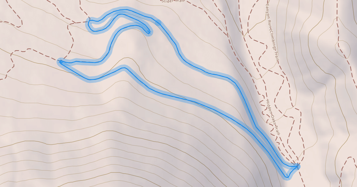 Map preview of Spanish Oaks Loop Trail