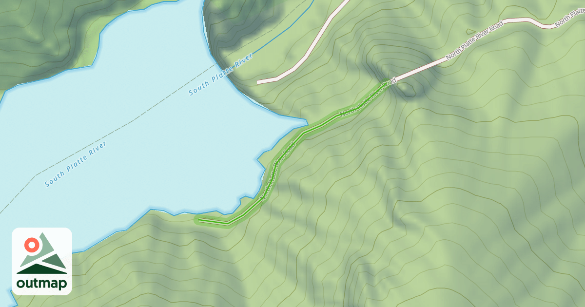 Map of North Platte River Road