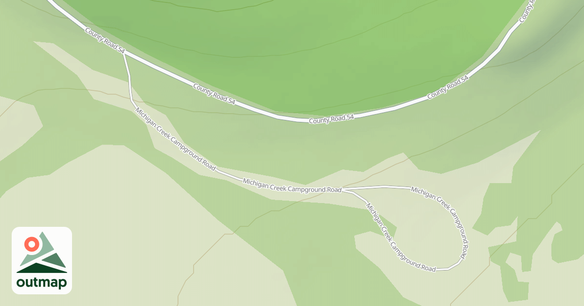 Map of MICHIGAN CREEK CG