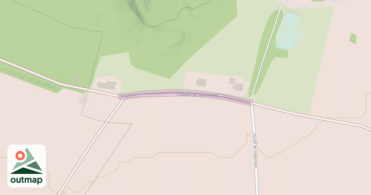 Map of Chemin de Saint-Rémy