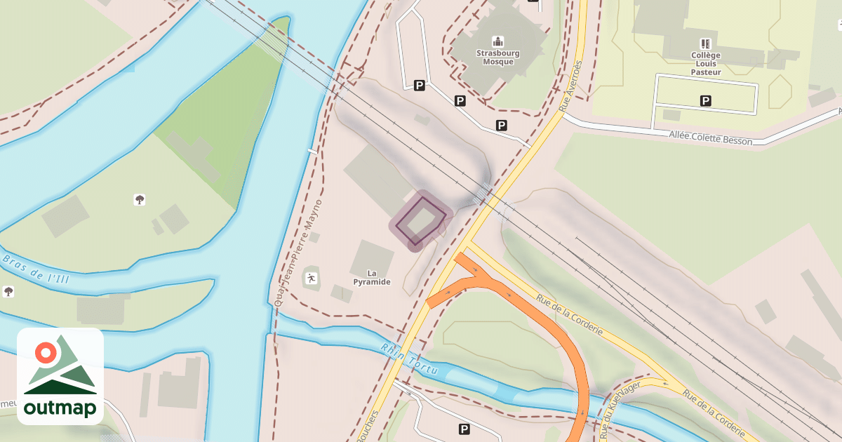 Map of Climbing Route