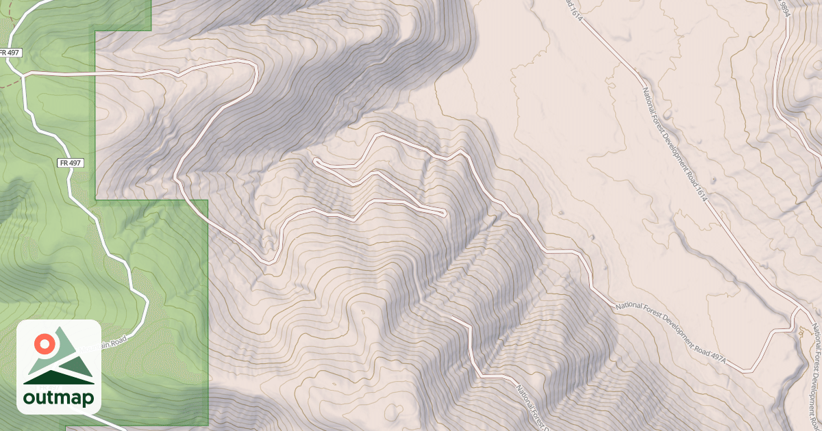 Map of EMERY CREEK DESERT MOUNTAIN