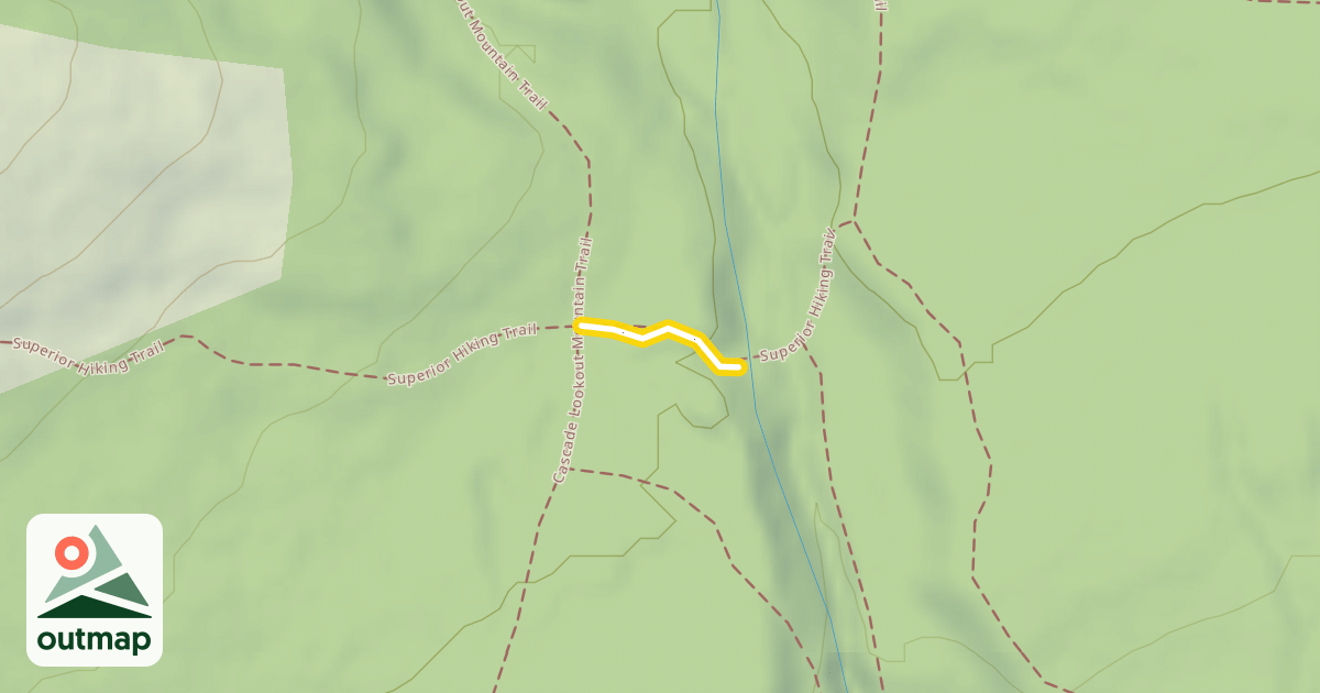 Map of Superior Hiking Trail