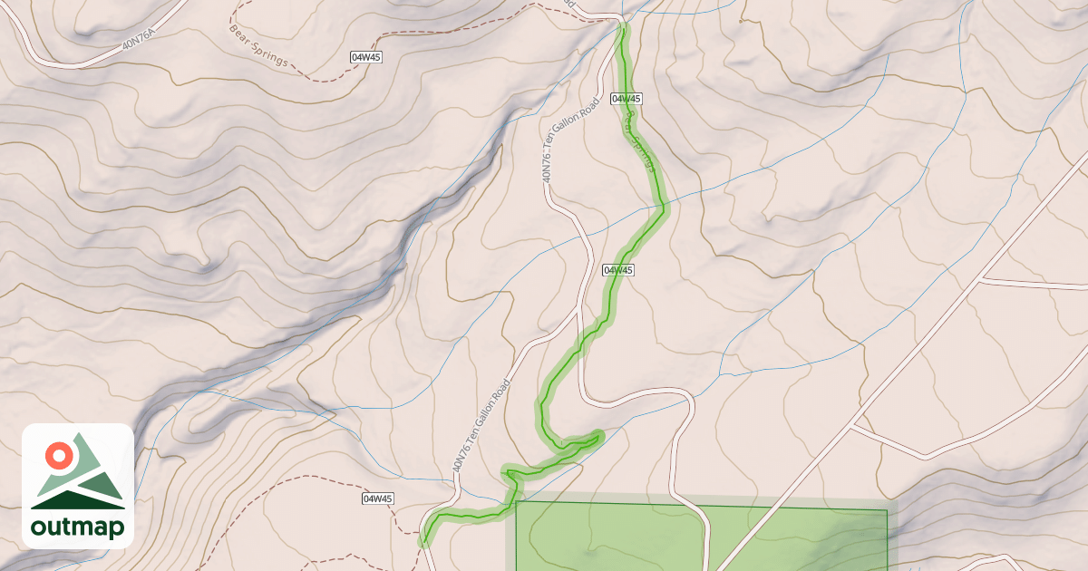 Map of Bear Springs