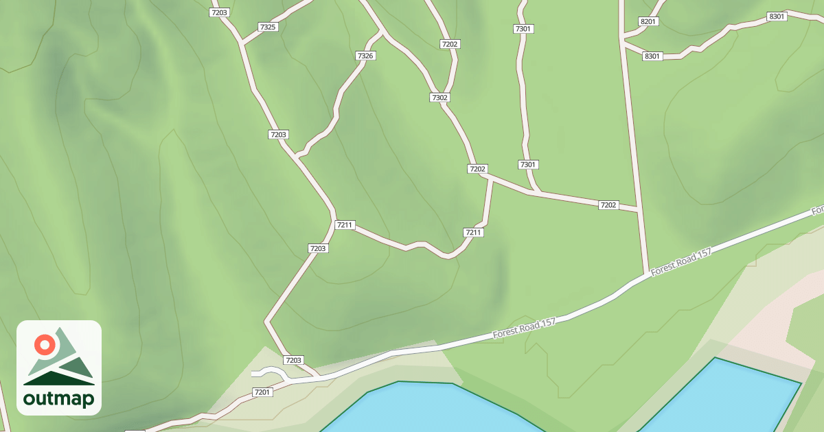Map of USFS Motor Vehicle Use Map Trails 19960