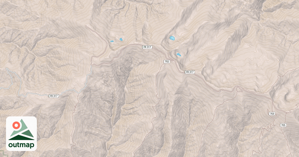 Map of COOLWATER RIDGE