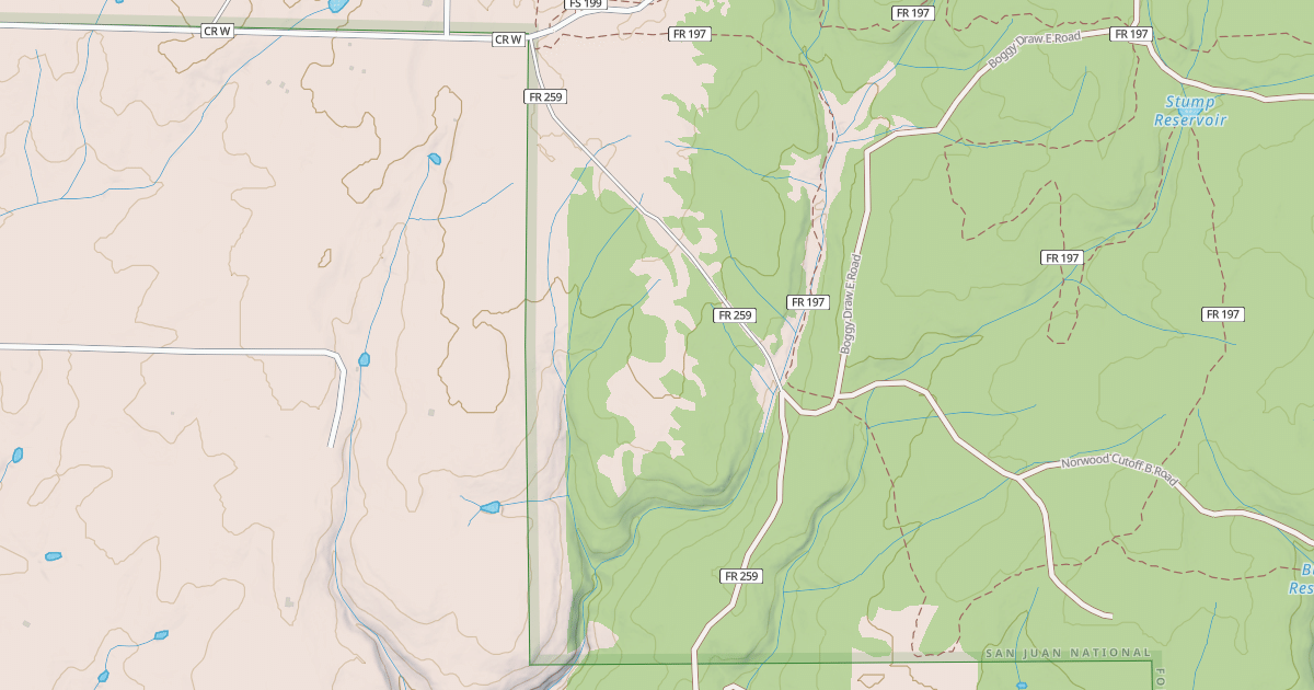 Map preview of NORWOOD CUTOFF