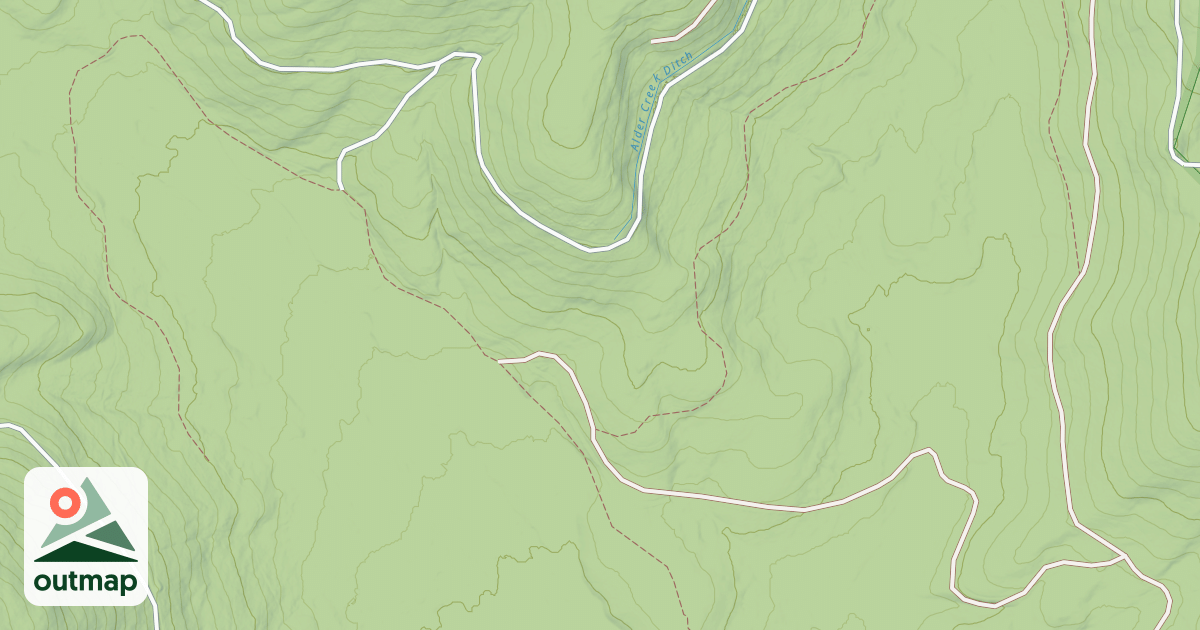 Map of EAST ALDER