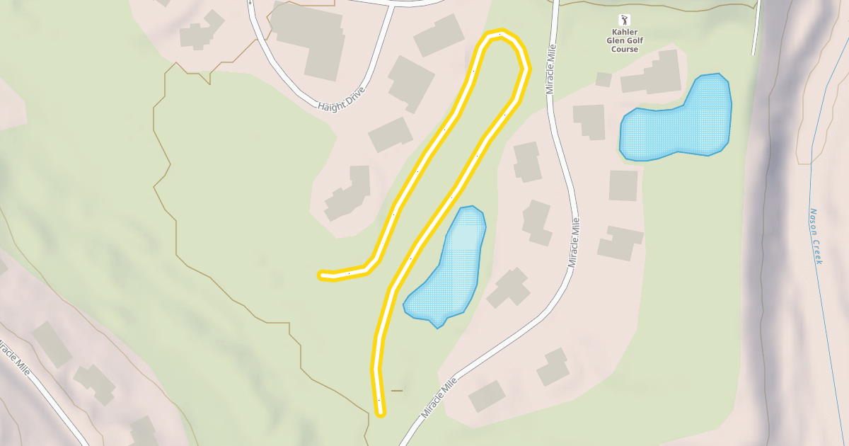 Map preview of Kahler Glen Loop
