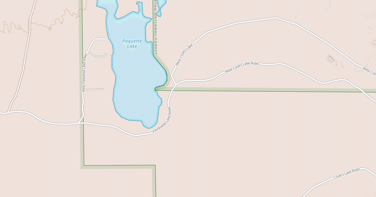 Map preview of PAQUETTE LAKE SPUR A