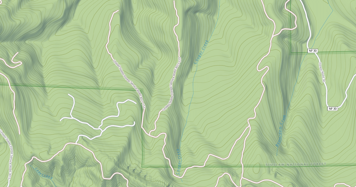 Map preview of USFS National Forest System Roads {4B4EB922-0285-4194-A4E3-37D3DE689D45}