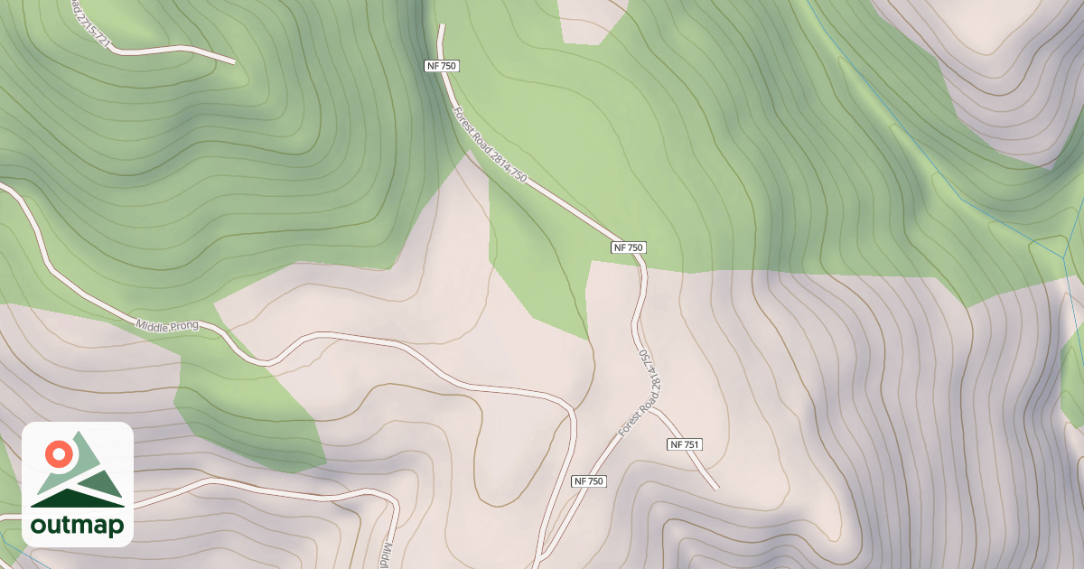 Map of BEAR WALLOWS T.S.