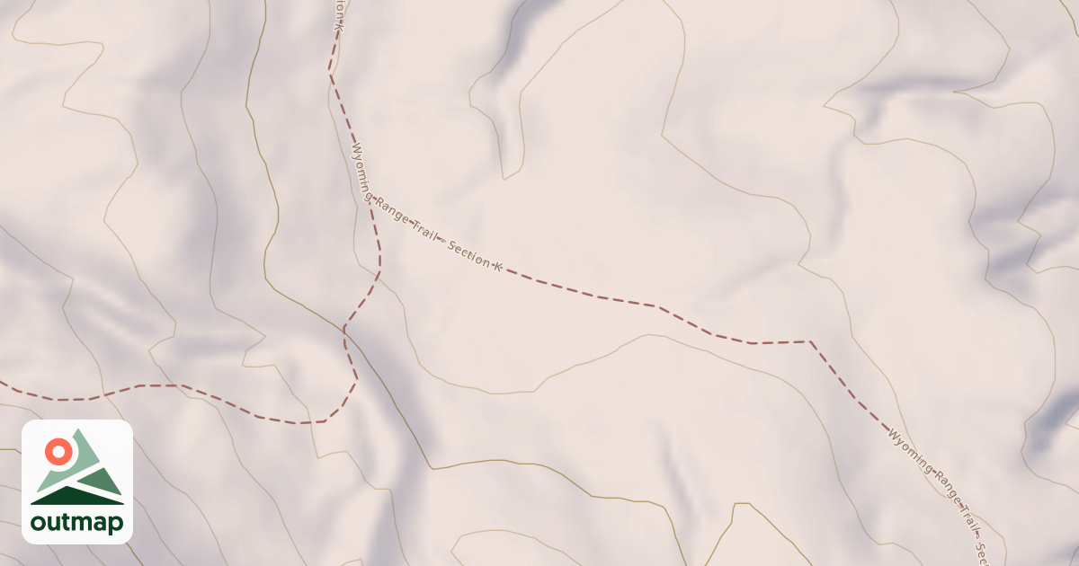 Map of Middle Piney North (H Trail)