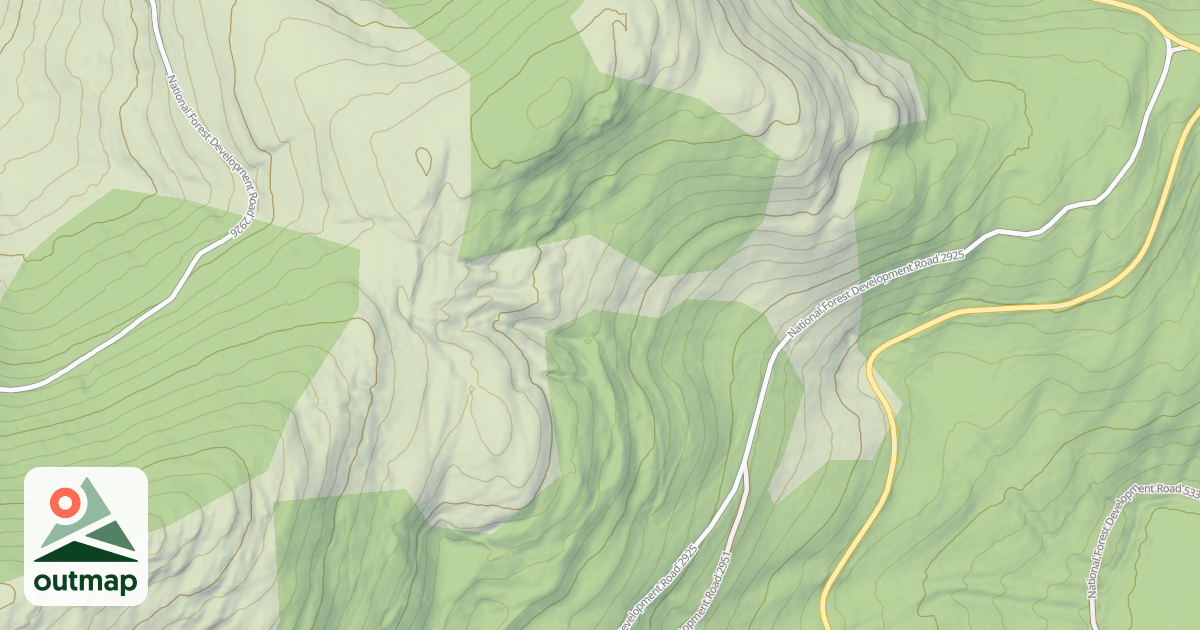 Map of Ingalls - Mt Conner