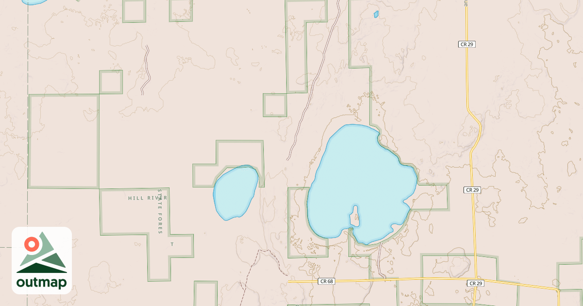 Map of Blind Lake Trail