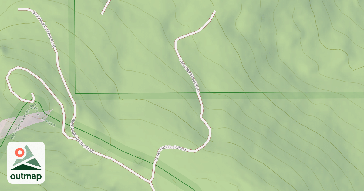 Map of LOWER BUCK PEAK