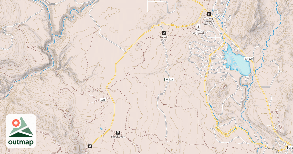 Map of TURKEY SPRINGS