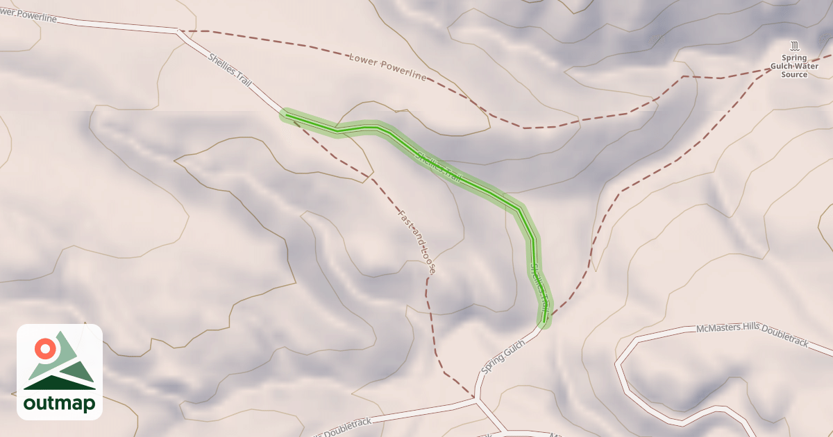 Map of Shellies Trail