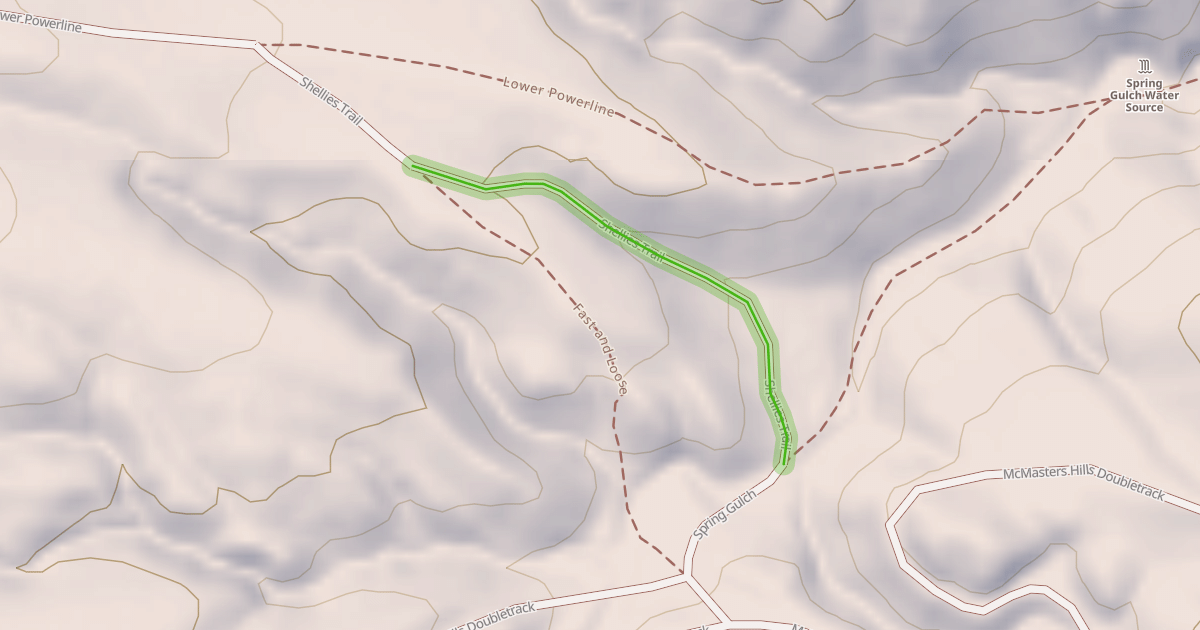 Map preview of Shellies Trail